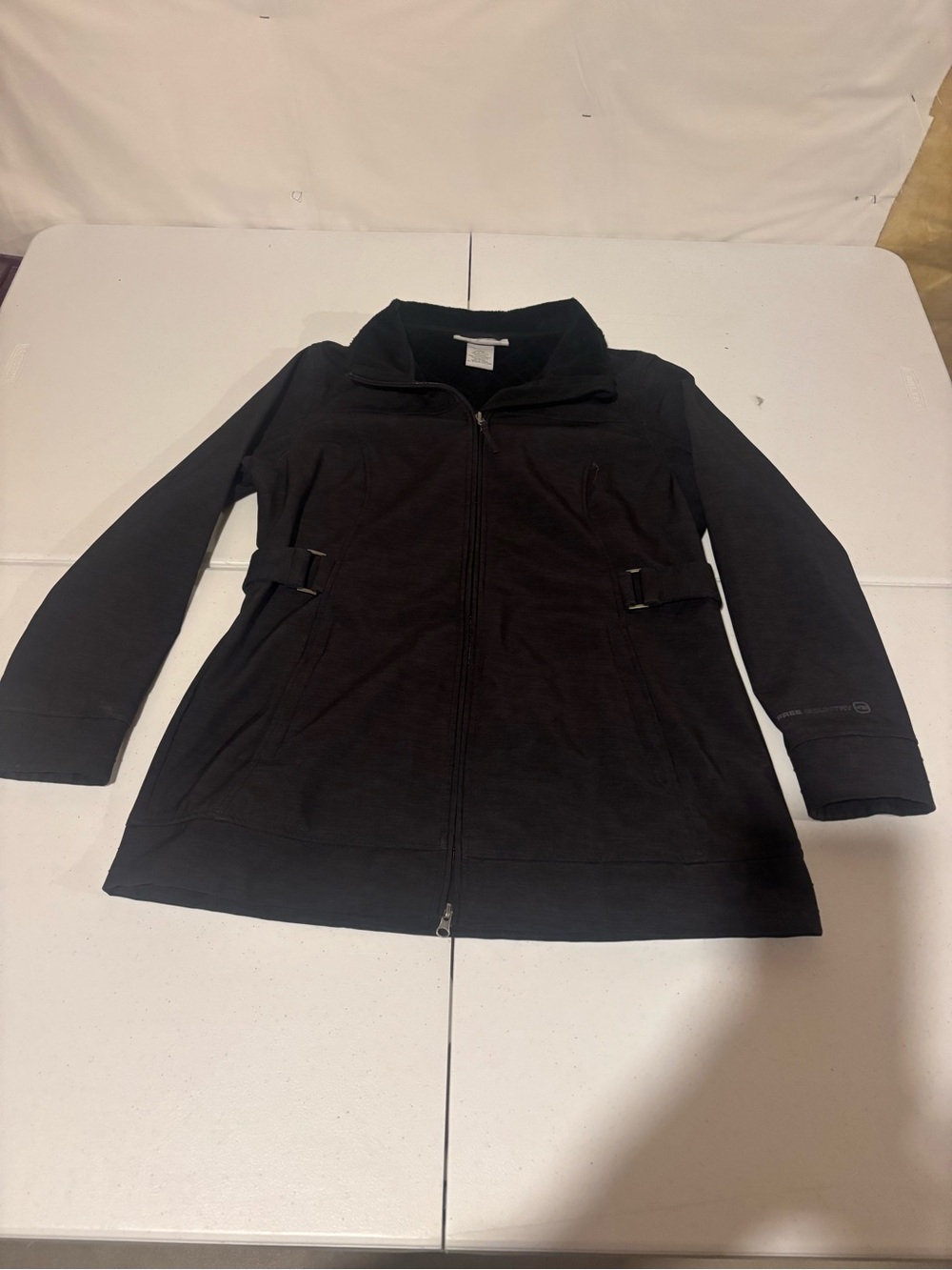 Free Country Women’s Size L Black Full Zip Outdoor Softshell Jacket
